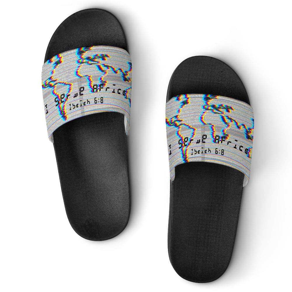Adult Unisex I Serve Africa Chromatic Slippers ****