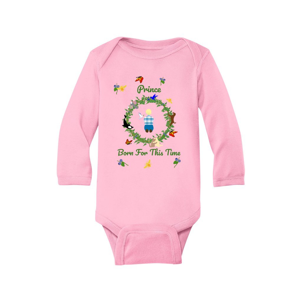 Prince Born For This Time Boy's Long-Sleeve Onesie