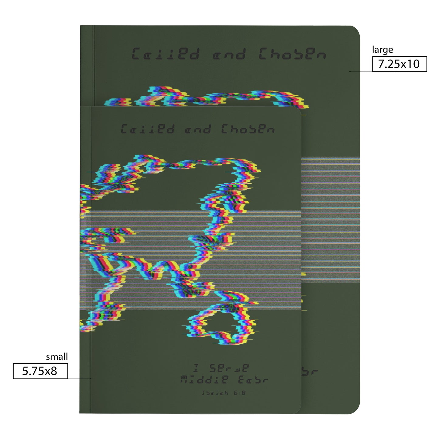 Forest Green Chromatic Called and Chosen Middle East Notebook