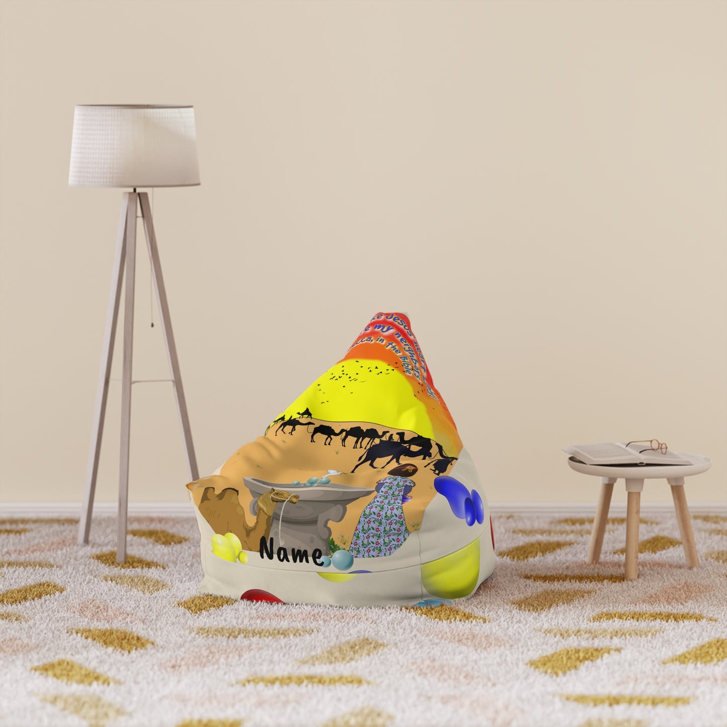 Making Jesus Merry Like Rebecca Bean Bag Chair Cover