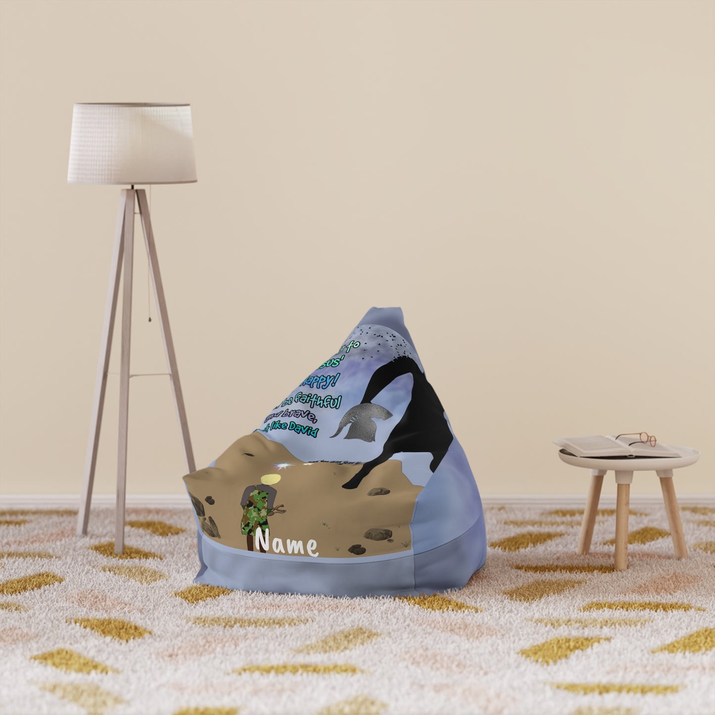 Making Jesus Merry Like David Bean Bag Chair Cover