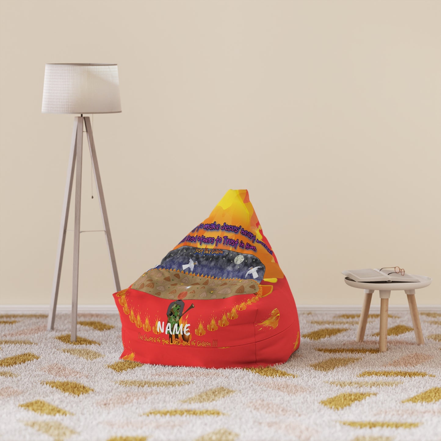 Making Jesus Like Merry Like Gideon Bean Bag Chair Cover