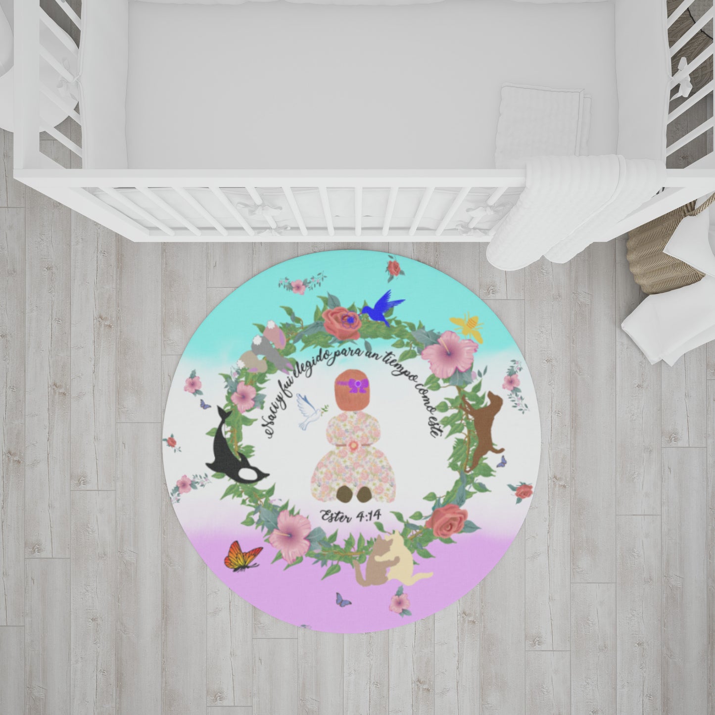 Spanish || Born For This Time Girl’s Floormat