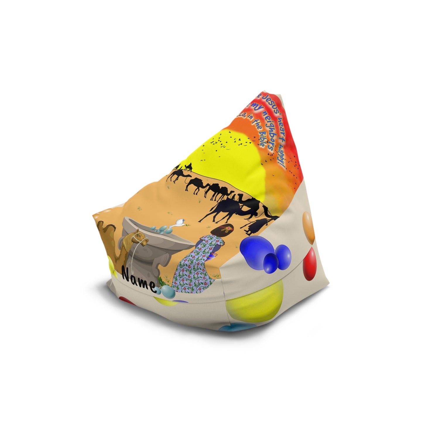 Making Jesus Merry Like Ruth Bean Bag Chair Cover