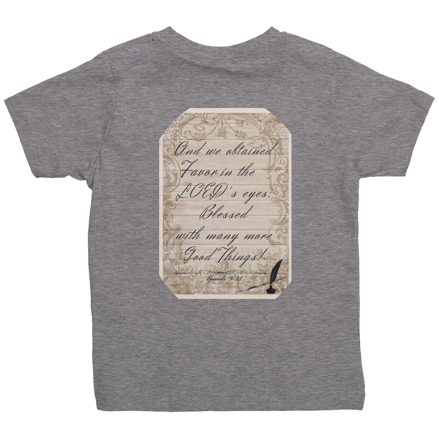 Toddler Unisex Vintage Proverbs 18:22 T-Shirt