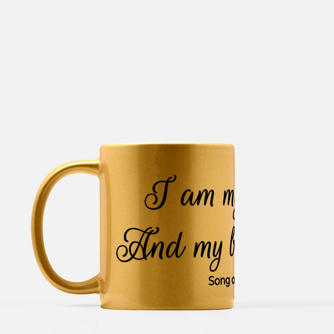 Song of Solomon 6:3 Mug, Gold
