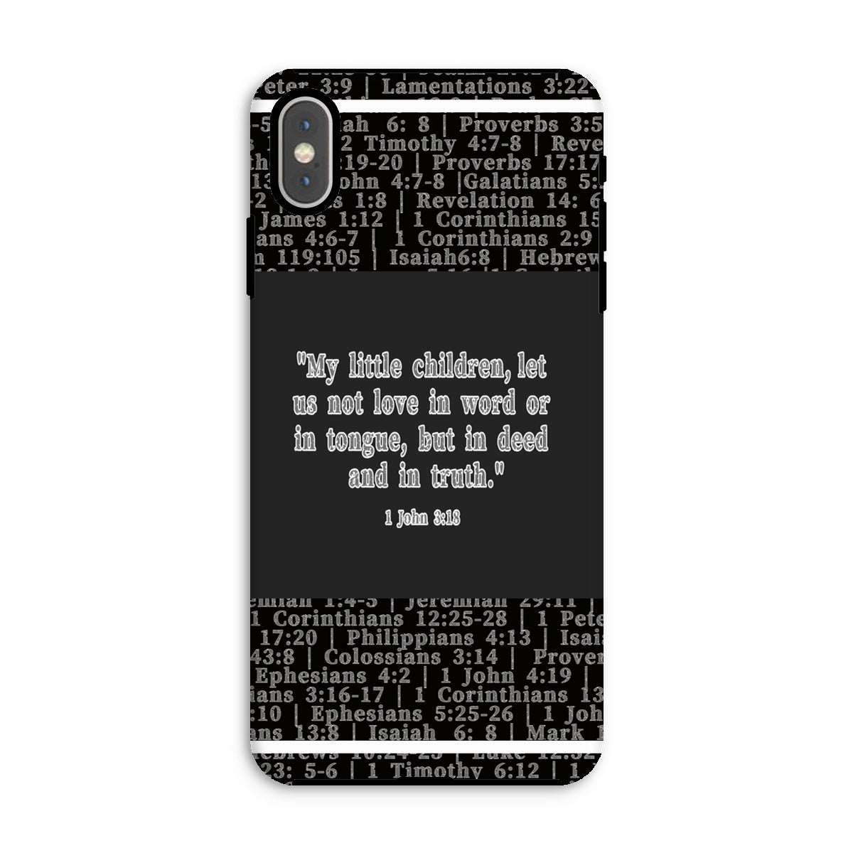1 John 3:18 Verse Tough Phone Case***