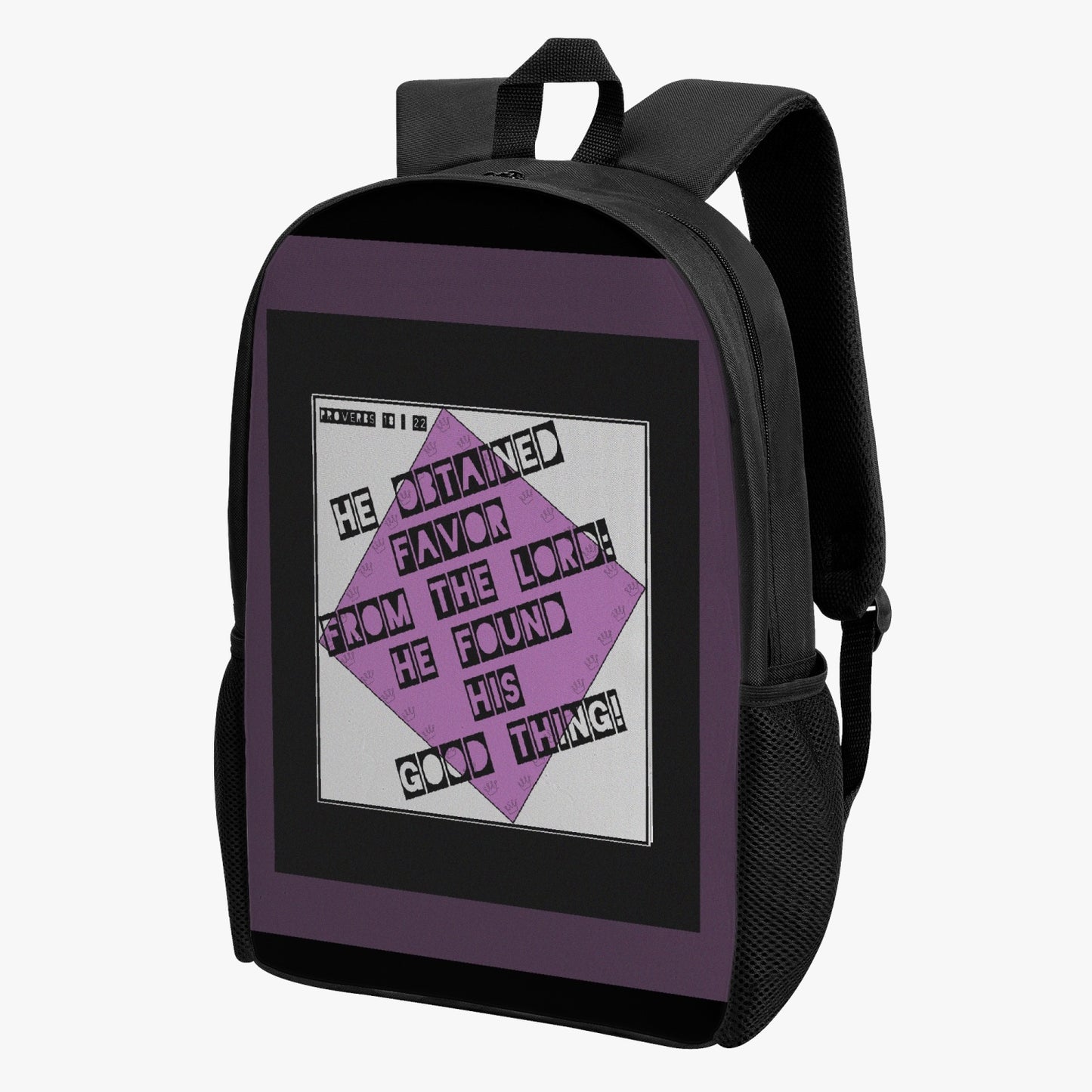 Her Proverbs 18:22 Retro Matching Backpack