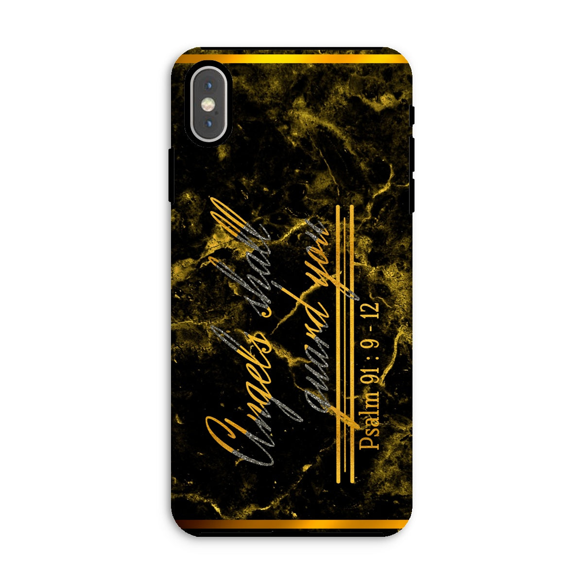 Angels Shall Guard You || Psalm 91:9-12 Tough Phone Case