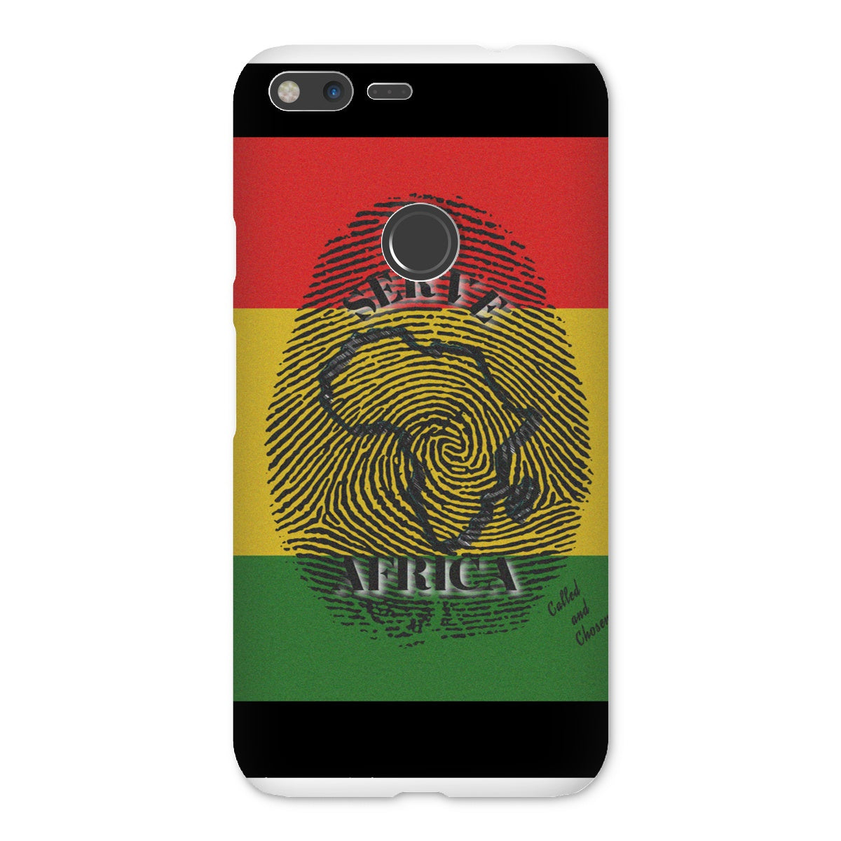 I Serve Africa Fingerprint Snap Phone Case