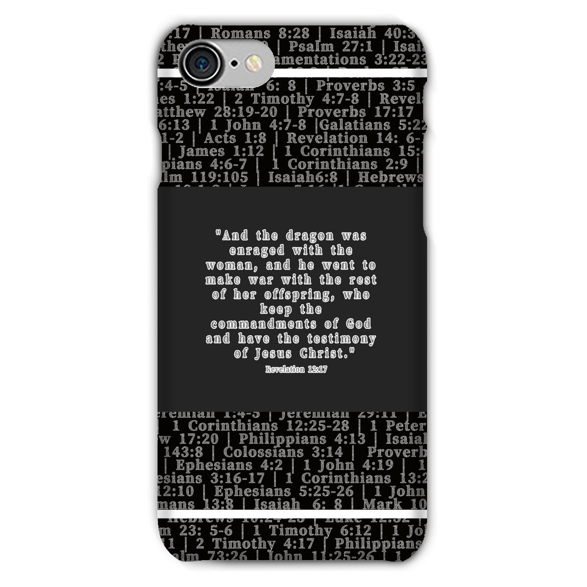 Revelation 12:17 Verse Snap Phone Case