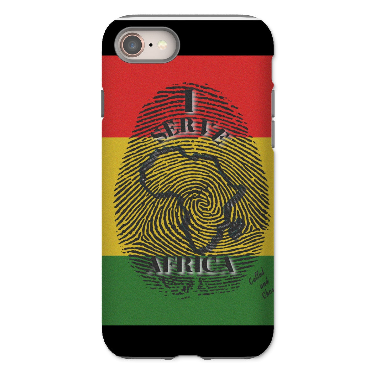 I Serve Africa Fingerprint Tough Phone Case