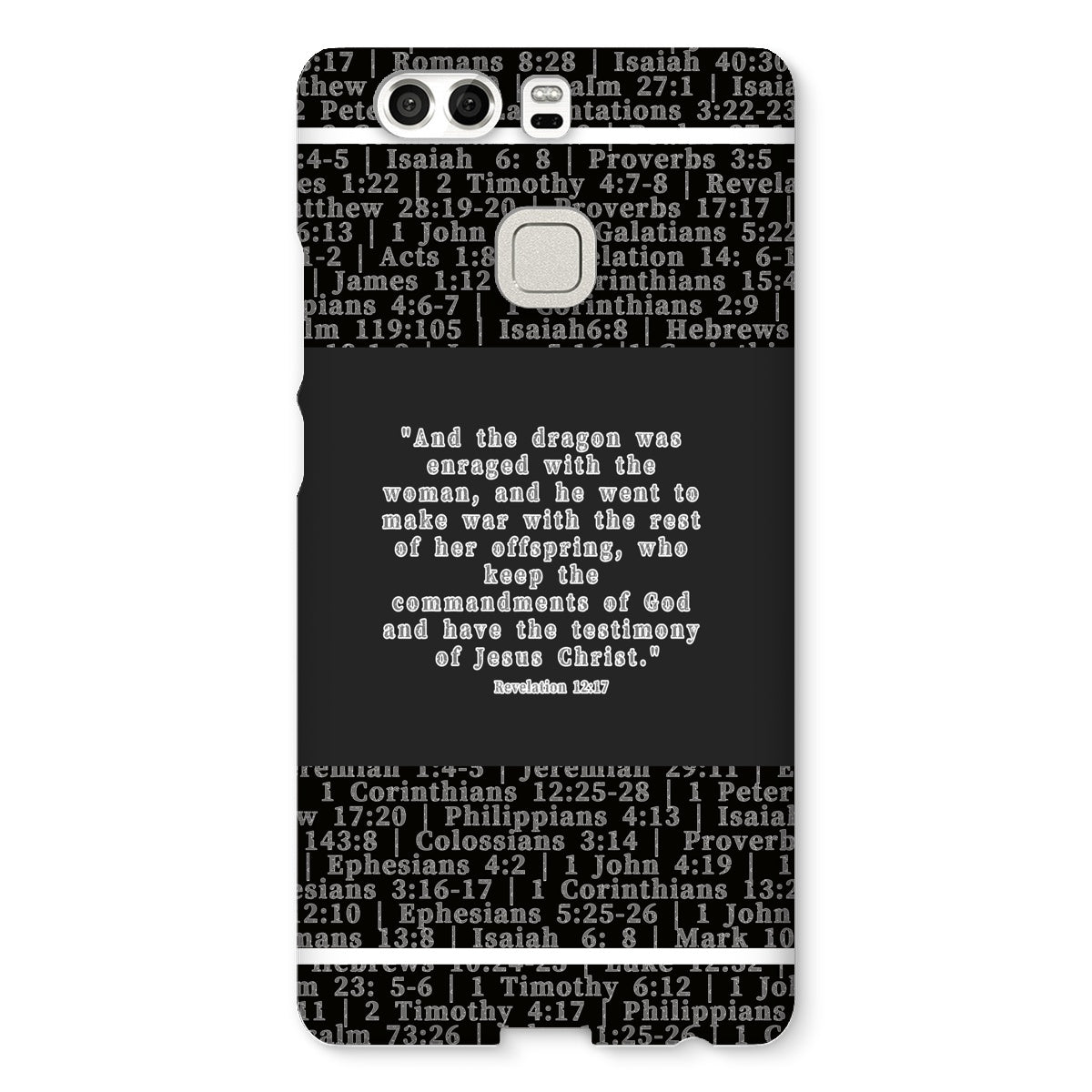 Revelation 12:17 Verse Snap Phone Case