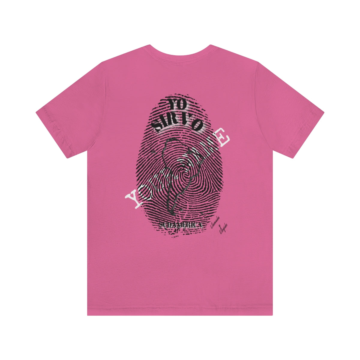 Spanish || Adult Unisex I Serve South America Personalized Fingerprint Tee
