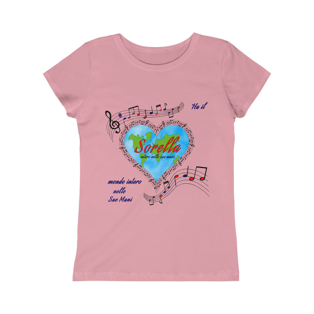 Italian || God's Got Me in His Hands Girl's Princess Tee
