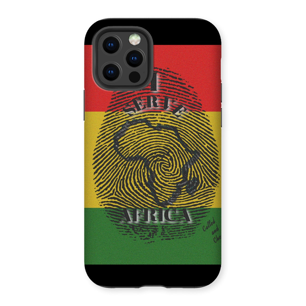I Serve Africa Fingerprint Tough Phone Case