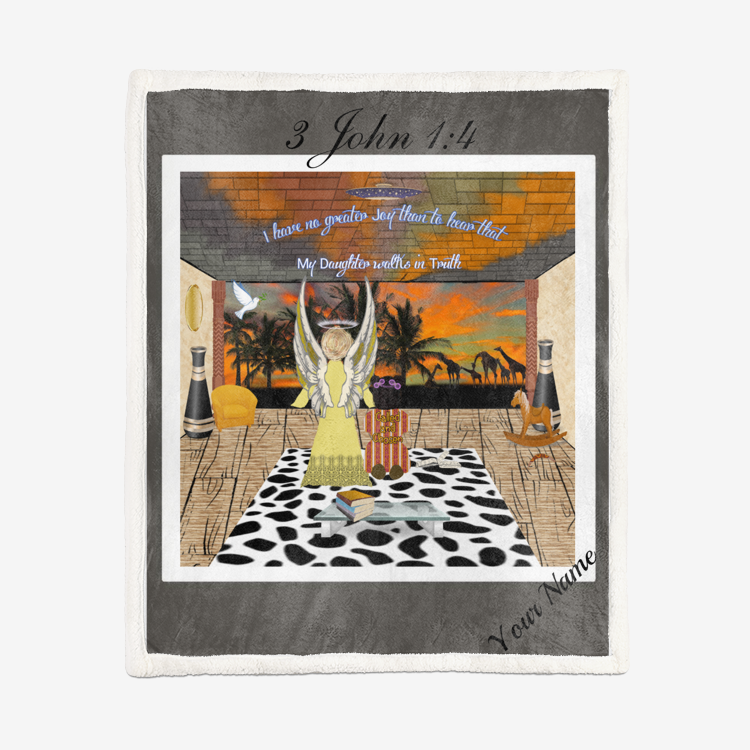 Girl's Called and Chosen East Africa Soft Plush Blanket