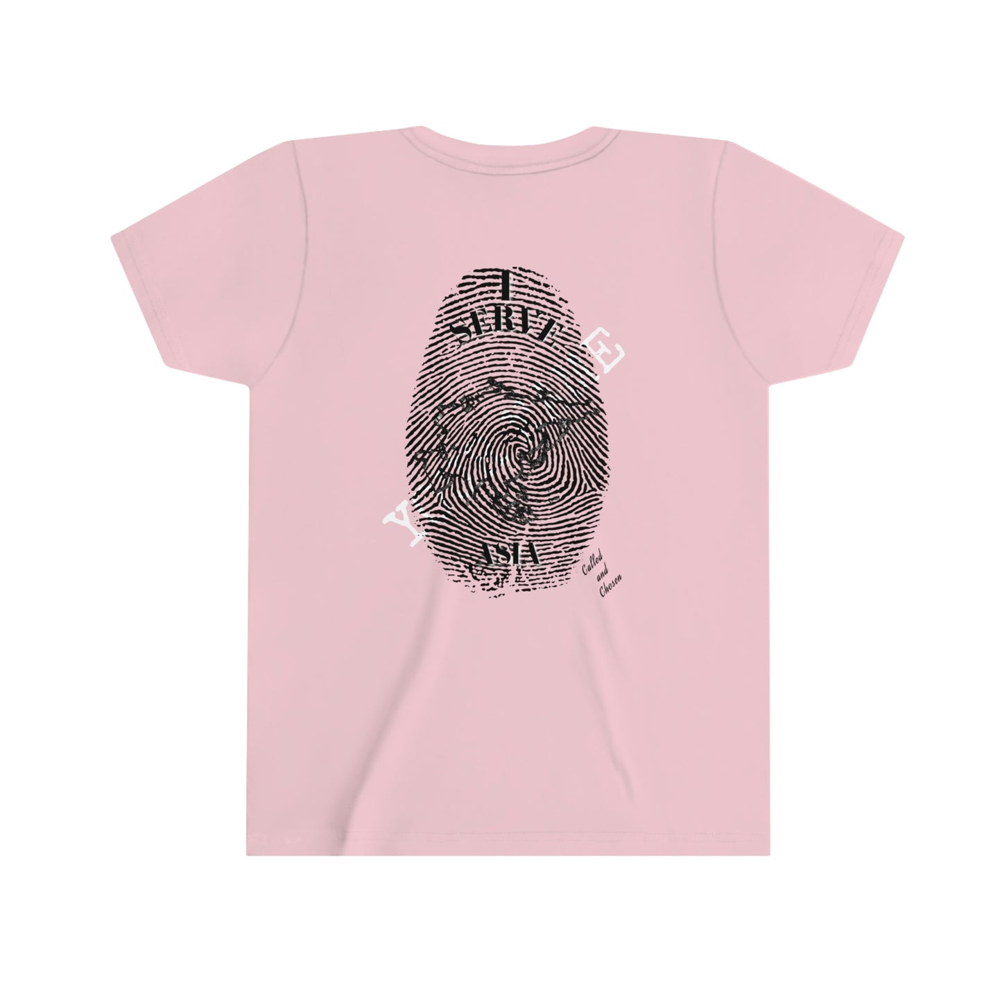 English || Youth Unisex I Serve Asia Personalized Fingerprint T-Shirt