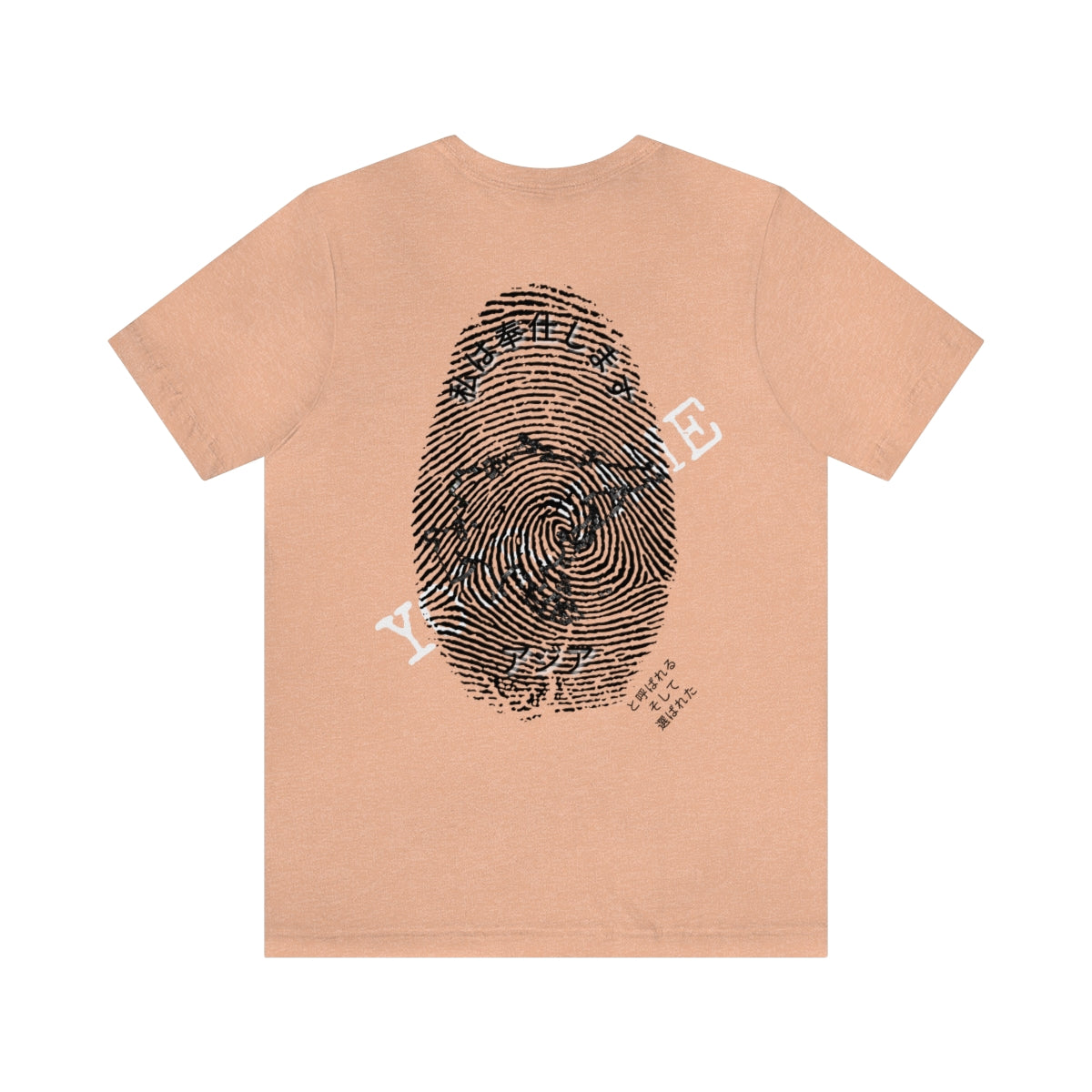 Japanese || Adult Unisex I Serve Asia Personalized Fingerprint Tee
