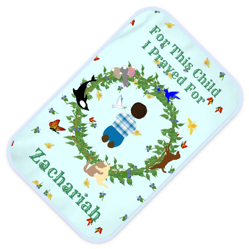 For This Child I Prayed For Baby Boy’s Changing Mat