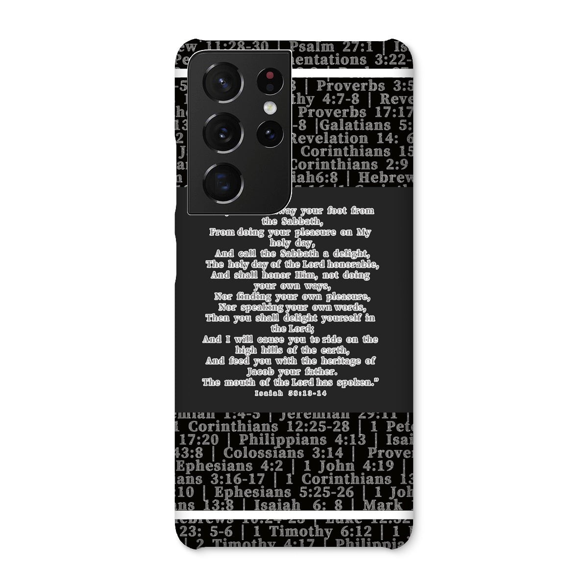 Isaiah 58:13-14 Verse Snap Phone Case