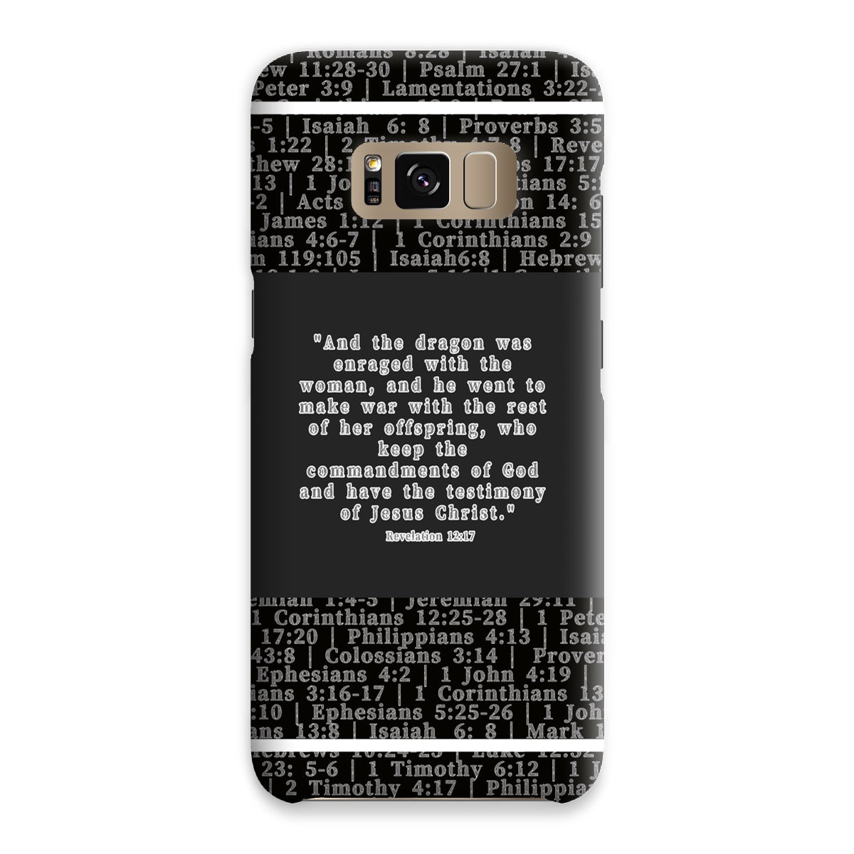 Revelation 12:17 Verse Snap Phone Case
