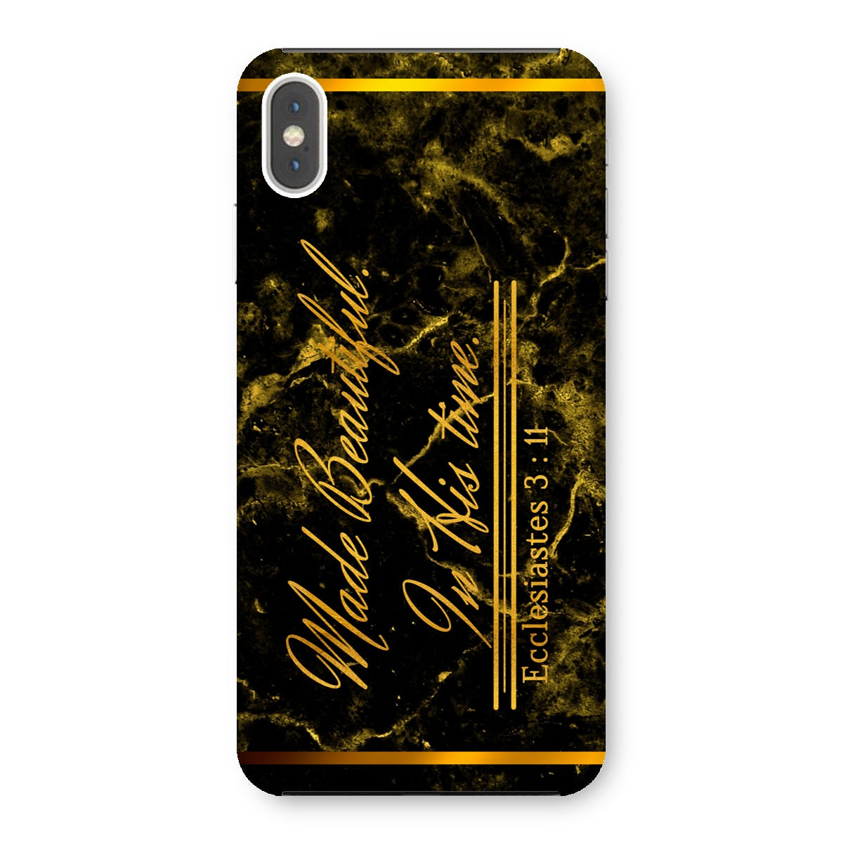 Made Beautiful in His Time || Ecclesiastes 3:11 Snap Phone Case