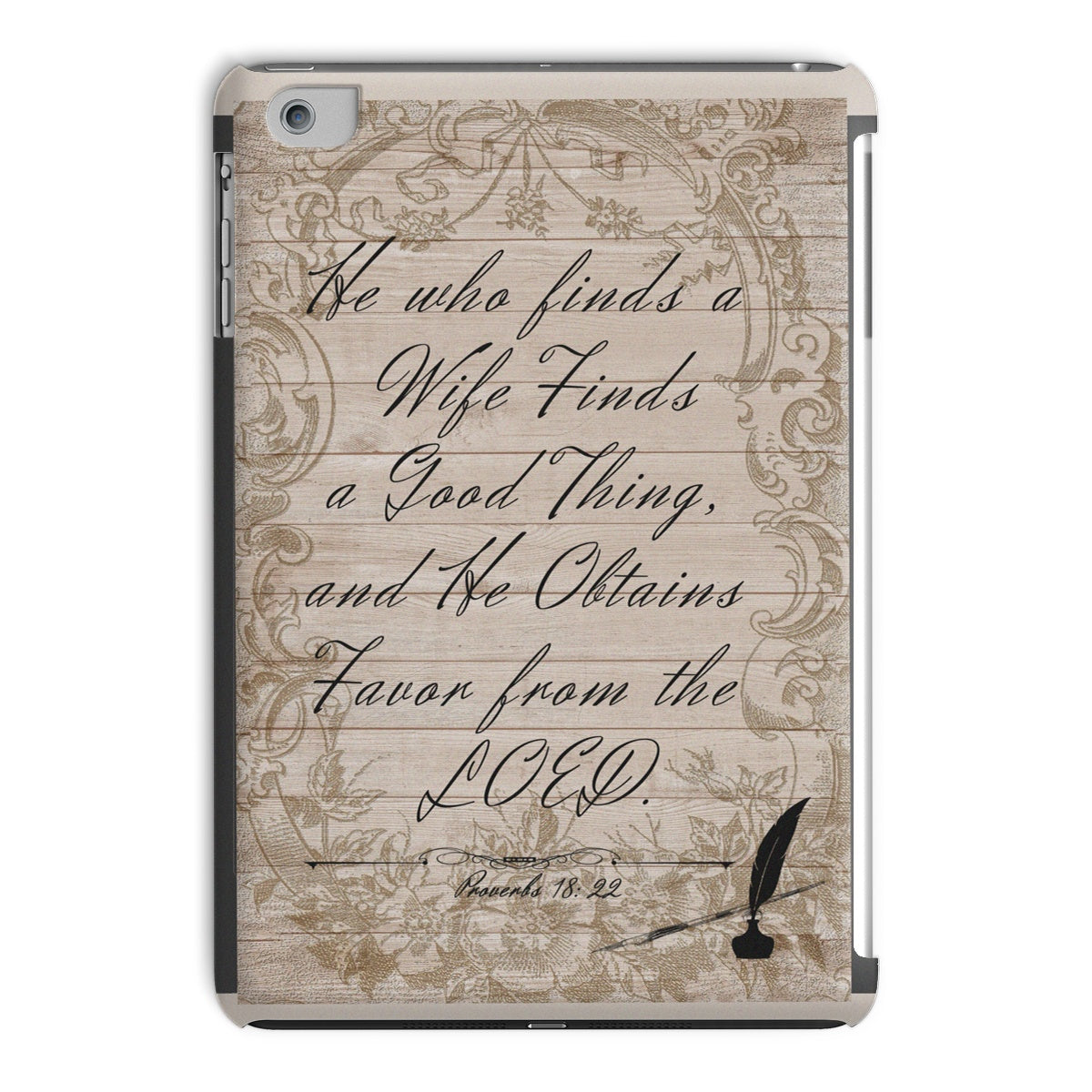 His Proverbs 18:22 Vintage iPad Case