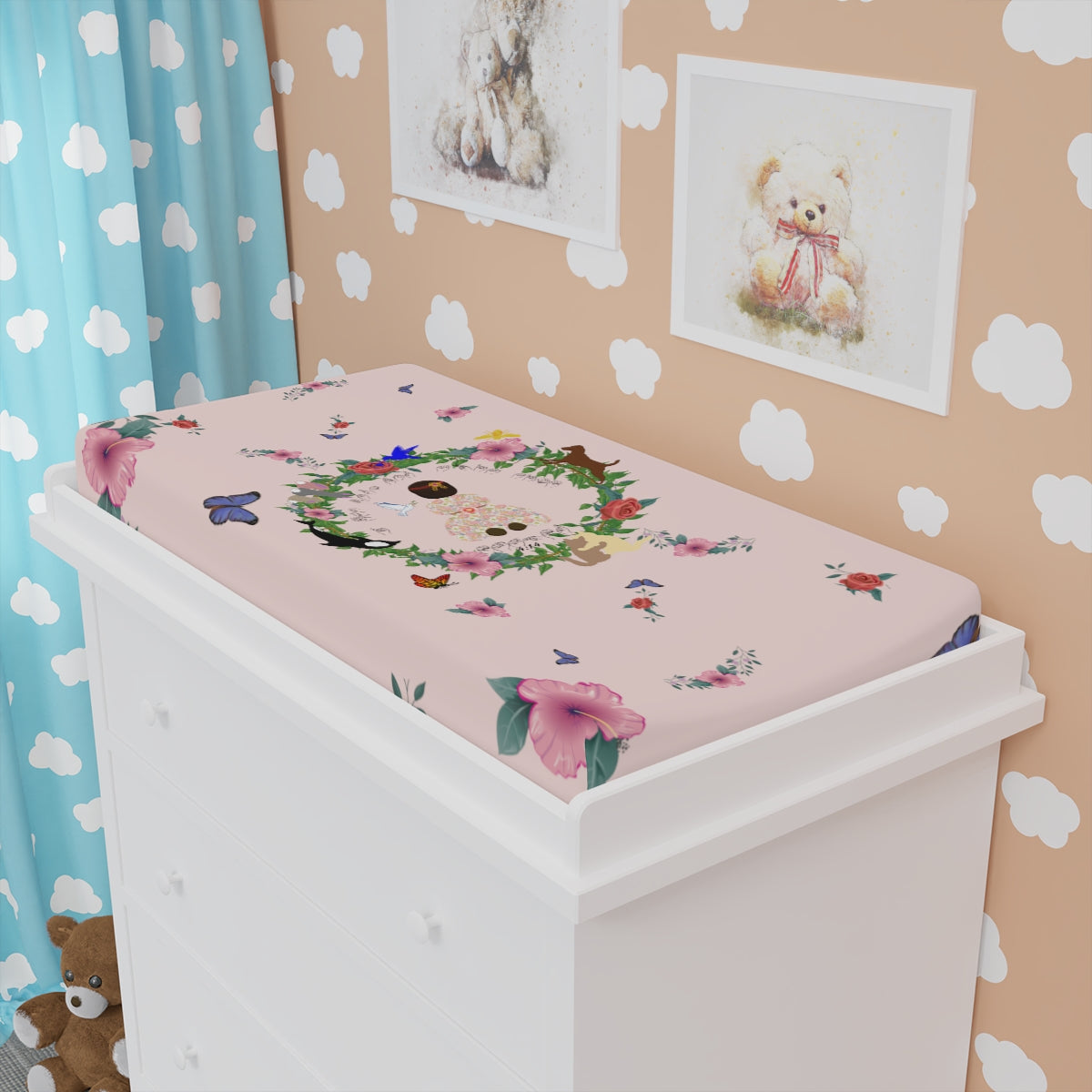 ASL || Born For This Time Baby Girl’s Changing Pad Cover