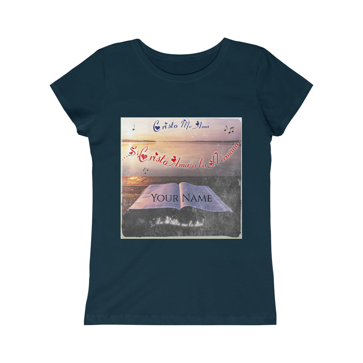 Spanish || Youth Girl's Jesus Loves Me Family Sing-along Princess Tee