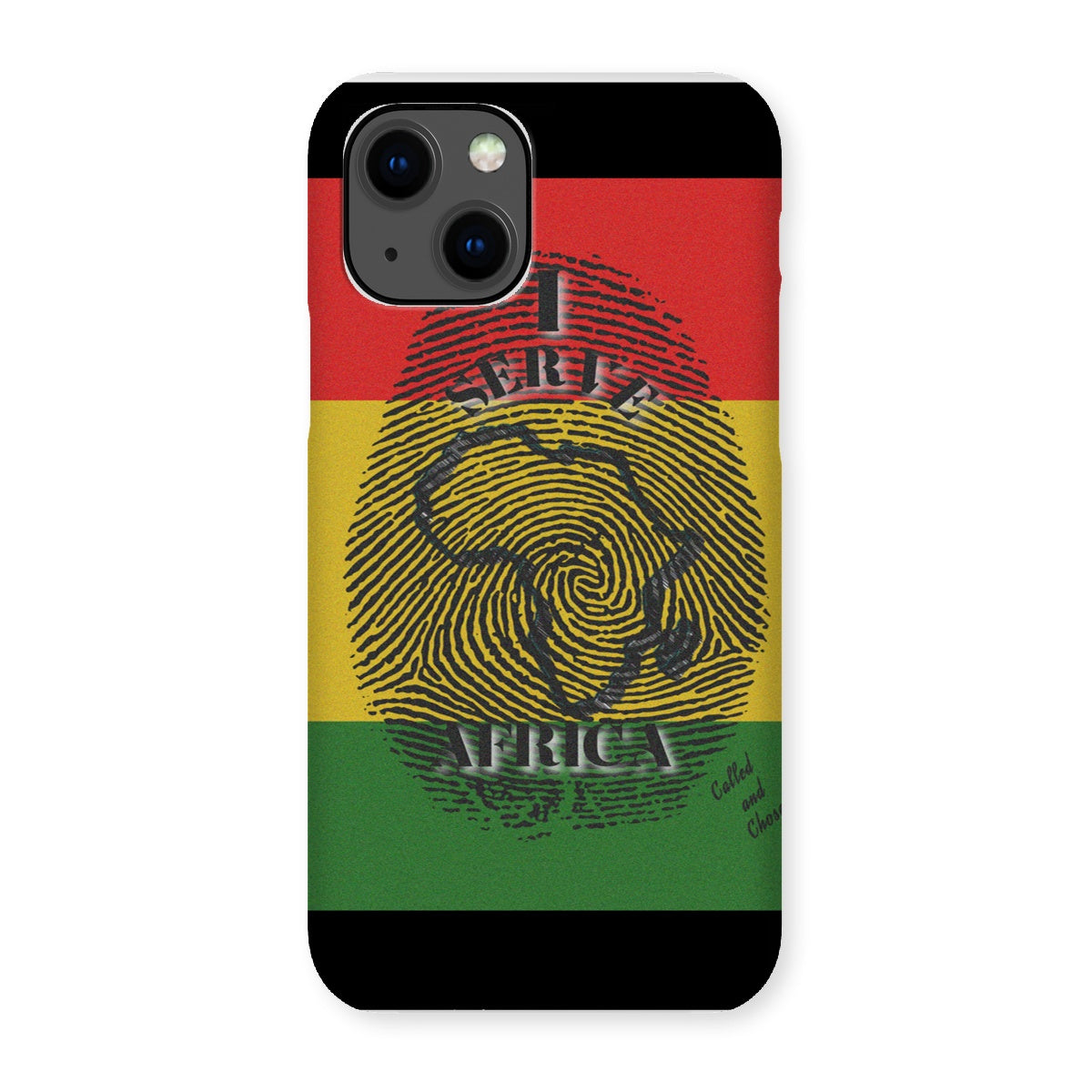 I Serve Africa Fingerprint Snap Phone Case