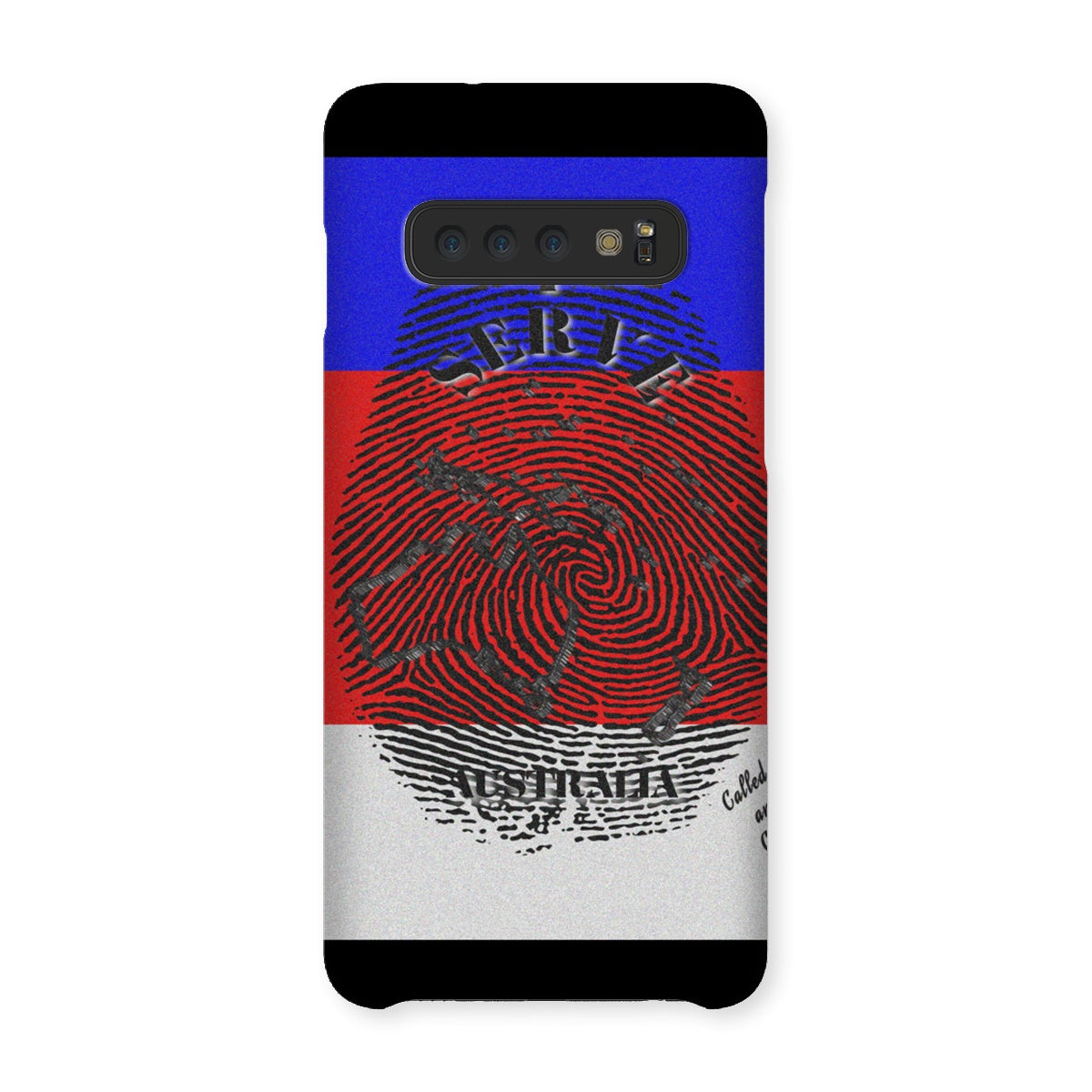 I Serve Australia Fingerprint Snap Phone Case