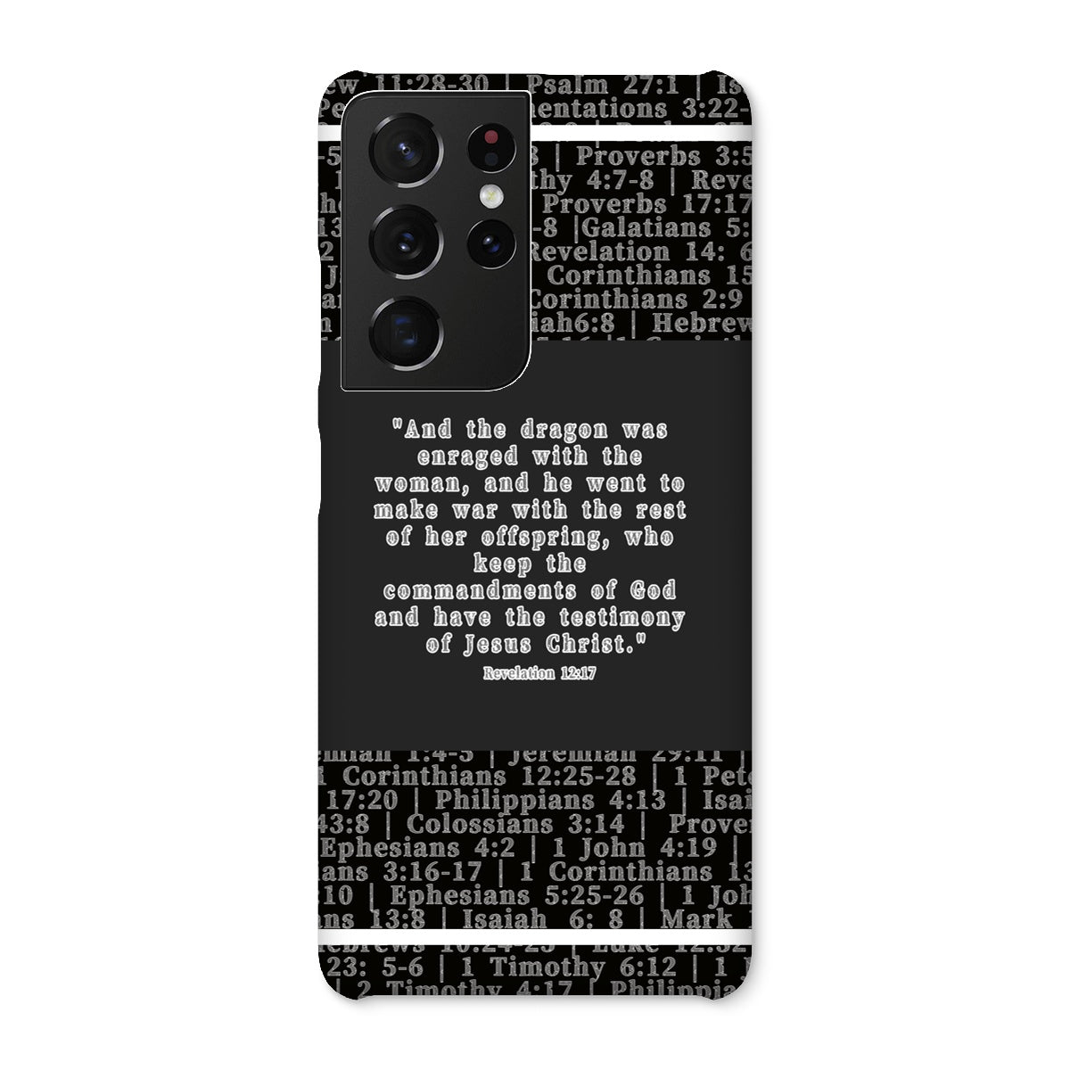 Revelation 12:17 Verse Snap Phone Case