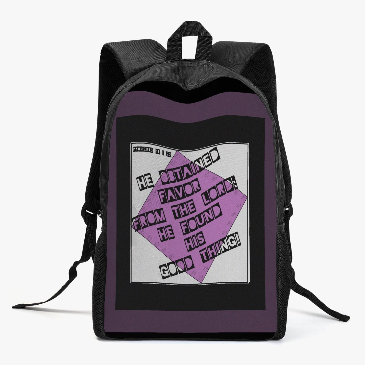 Her Proverbs 18:22 Retro Matching Backpack