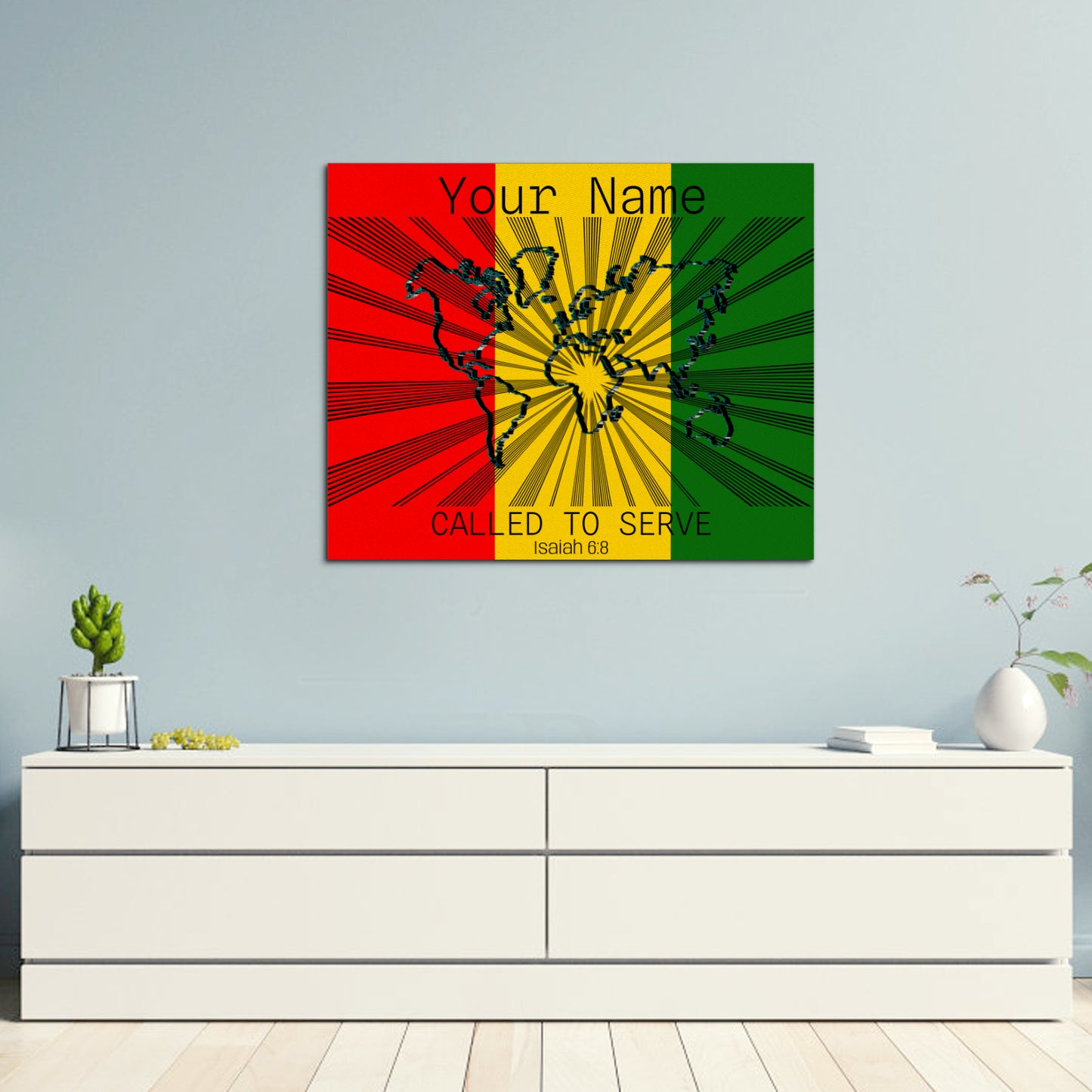 Called to Serve Africa Frame Canvas, 20x16 Inch