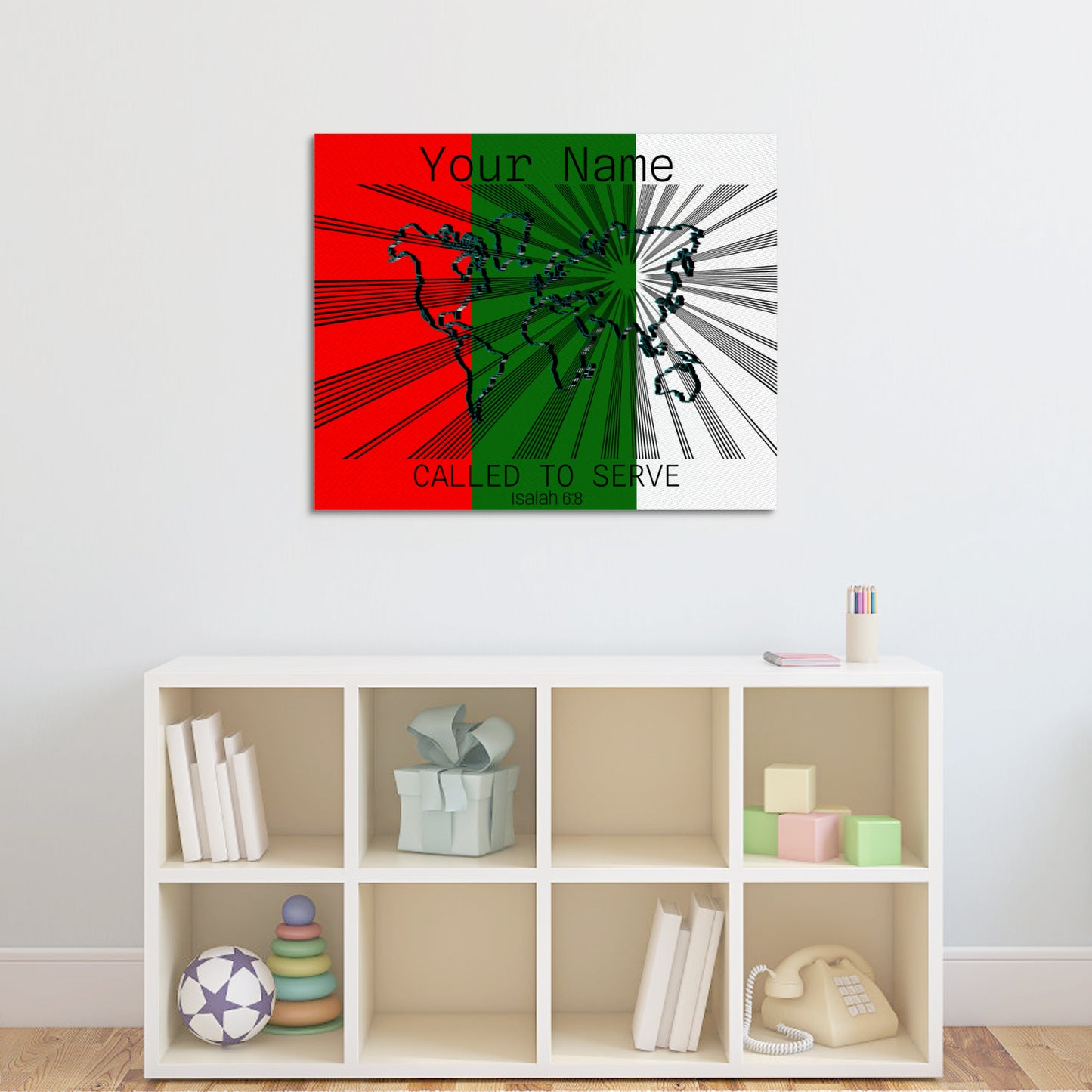 Called to Serve Asia Frame Canvas, 20x16 Inch