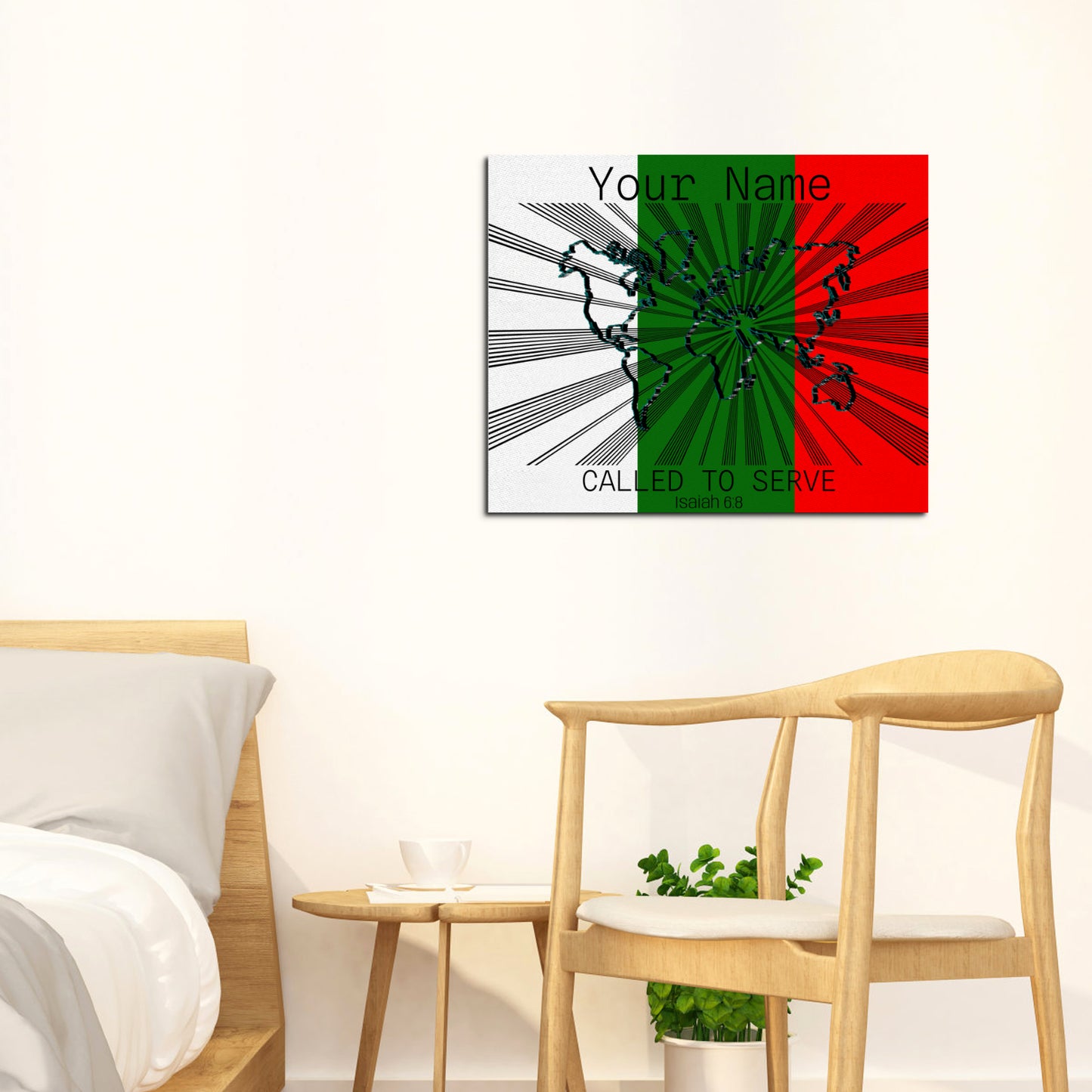 Called to Serve Middle East Frame Canvas, 20x16 Inch