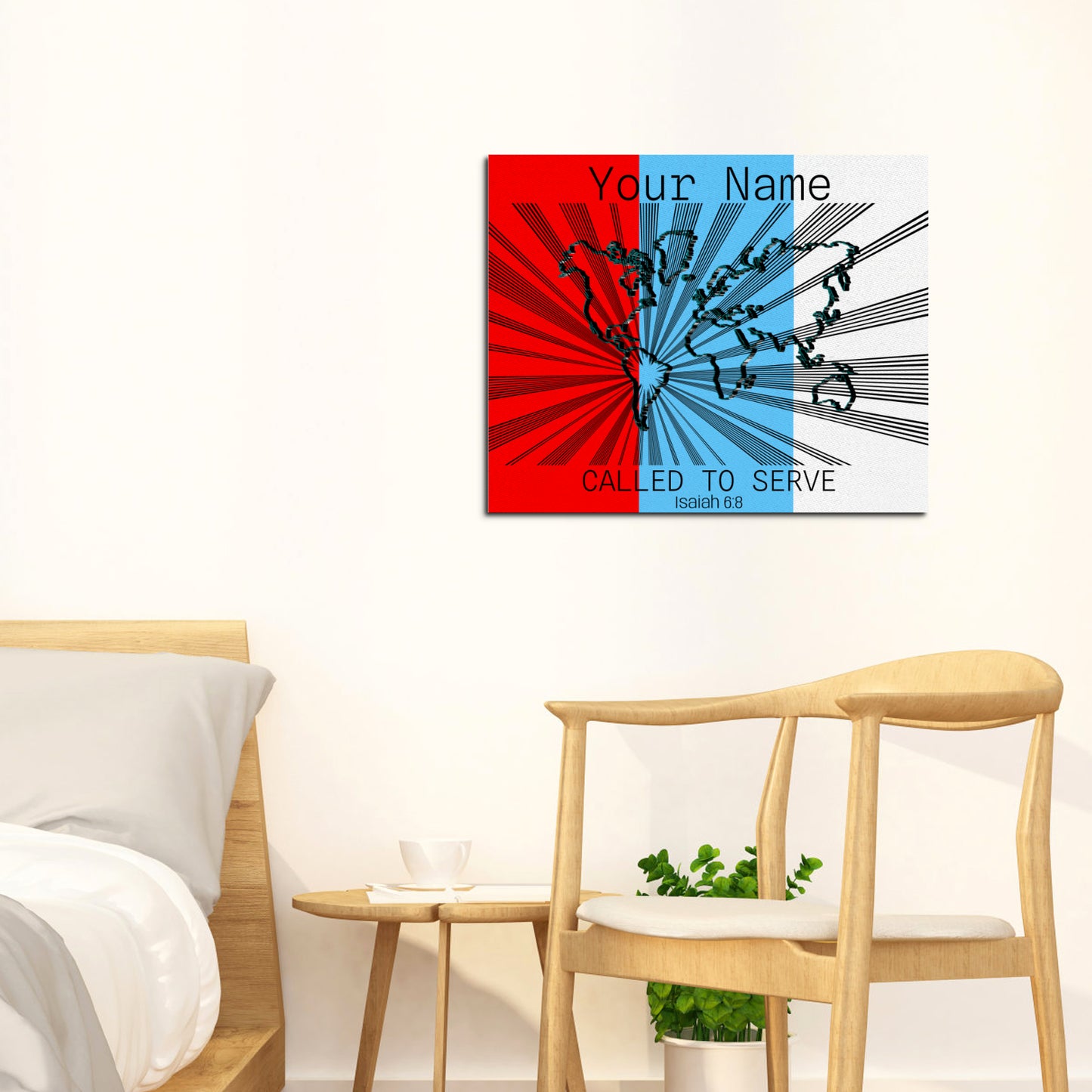 Called to Serve South America Frame Canvas, 20x16 Inch