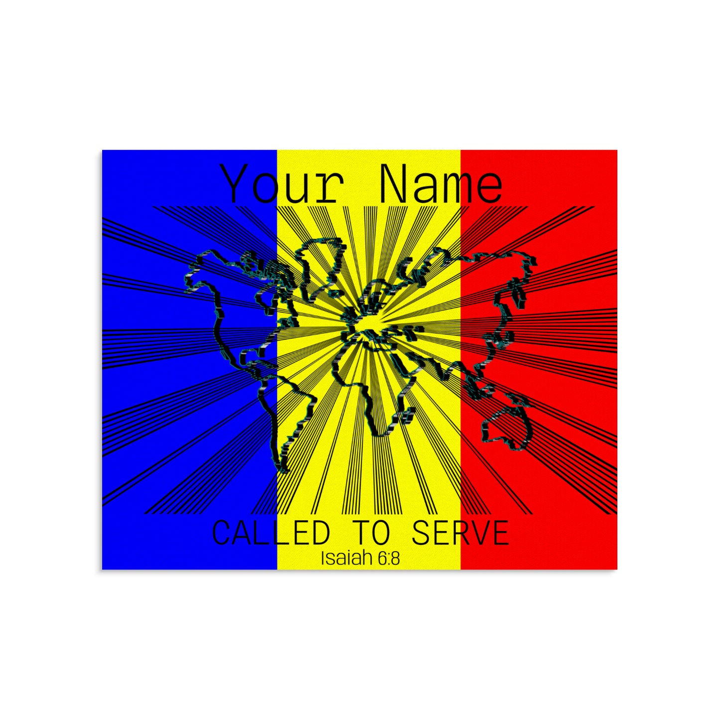 Called to Serve Europe Frame Canvas, 20x16 Inch