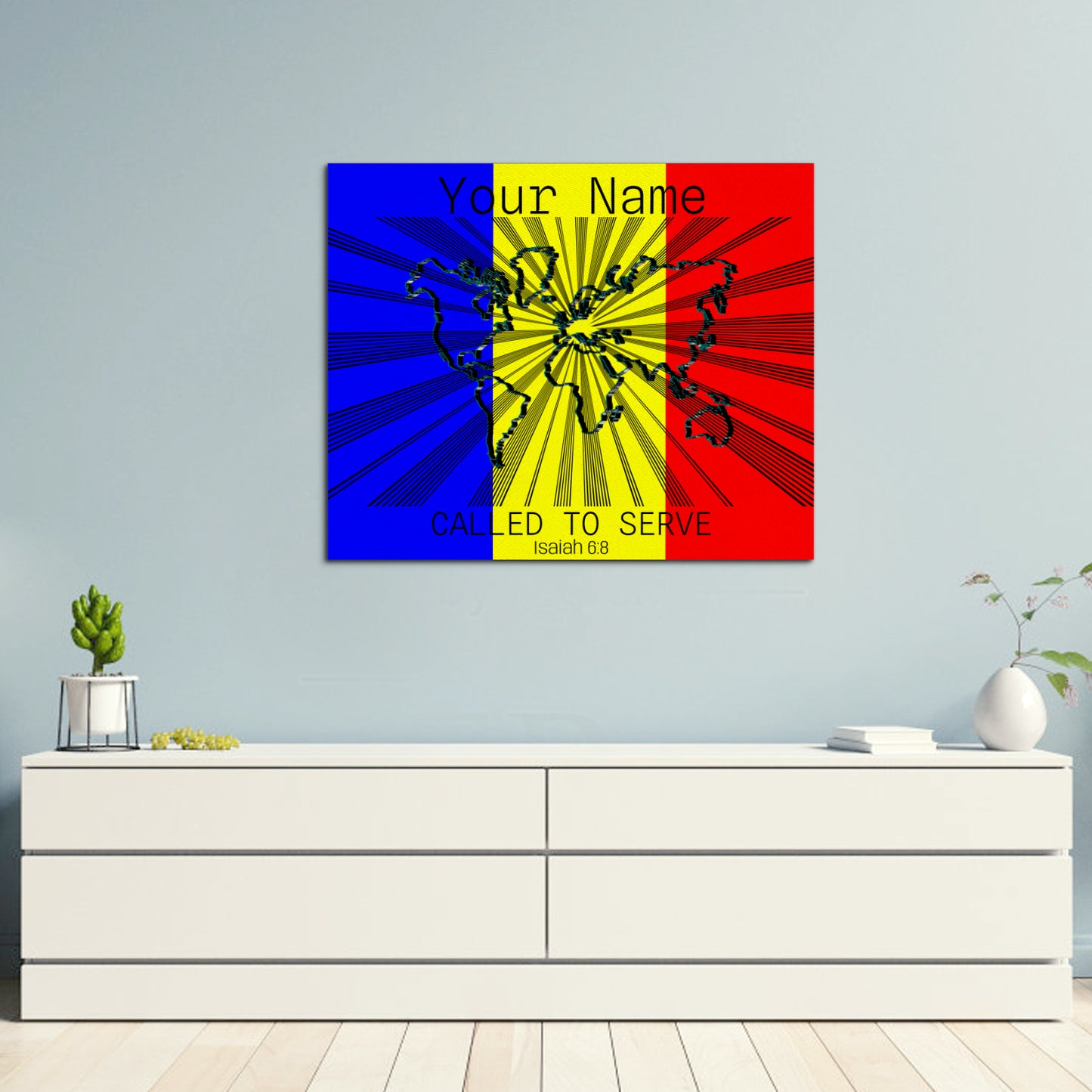 Called to Serve Europe Frame Canvas, 20x16 Inch