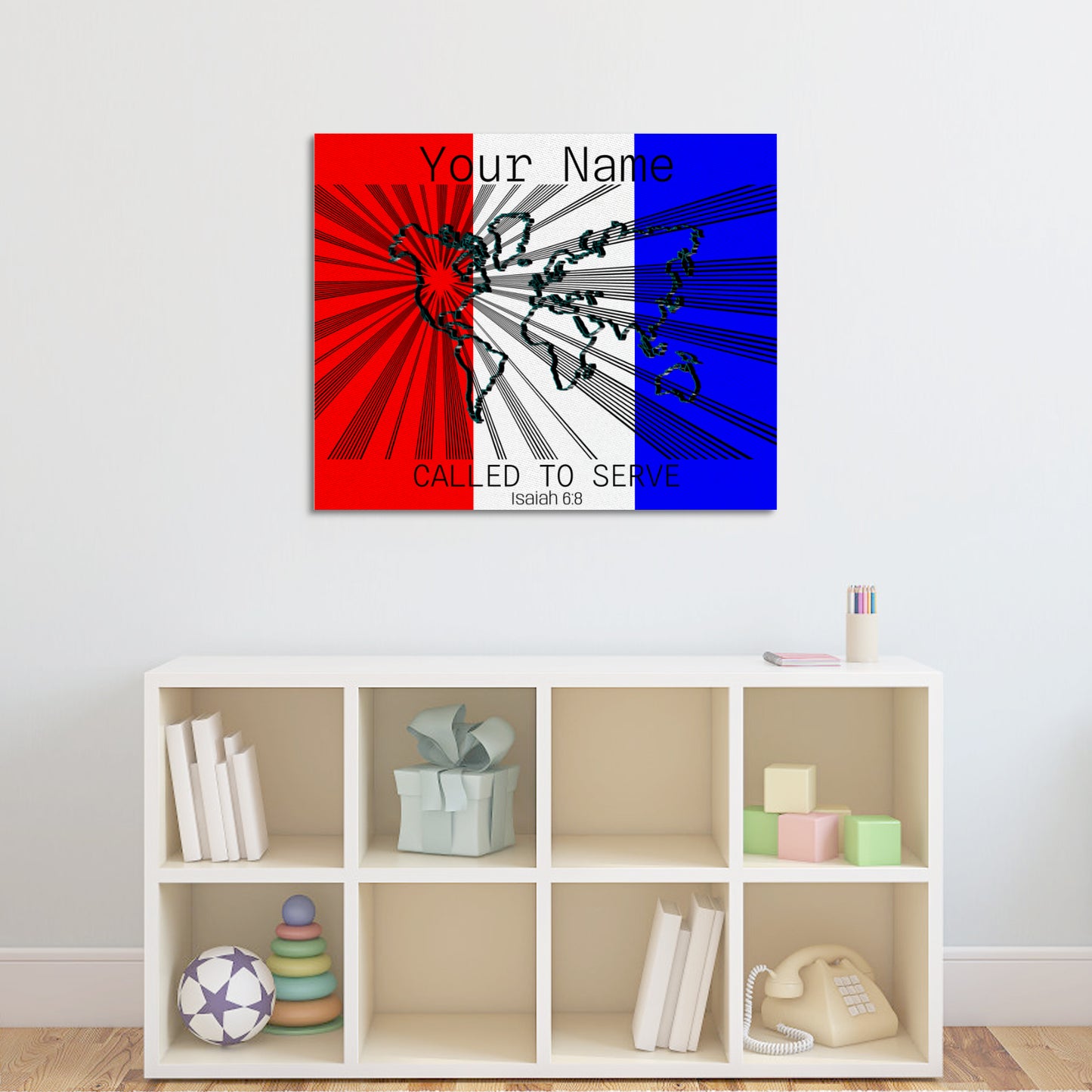 Called to Serve North America Frame Canvas, 20x16 Inch