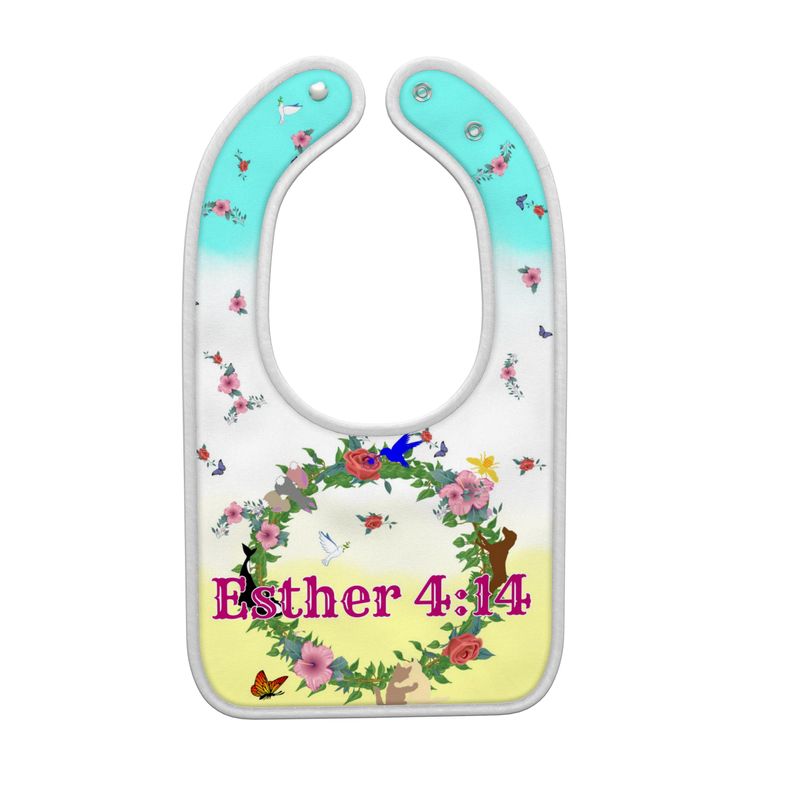 English || Born For This Time Baby Girl’s 3-Piece Bib Set