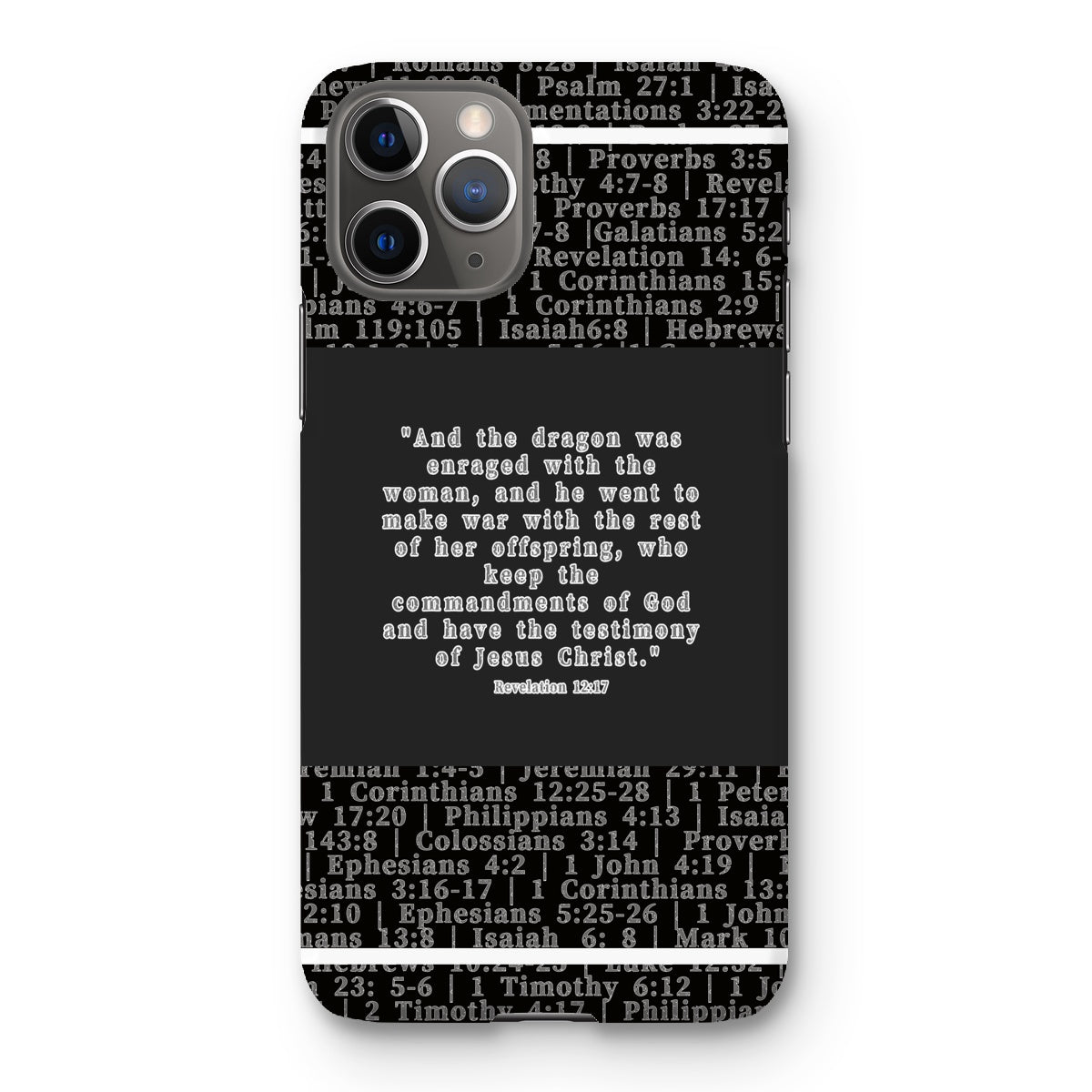 Revelation 12:17 Verse Snap Phone Case