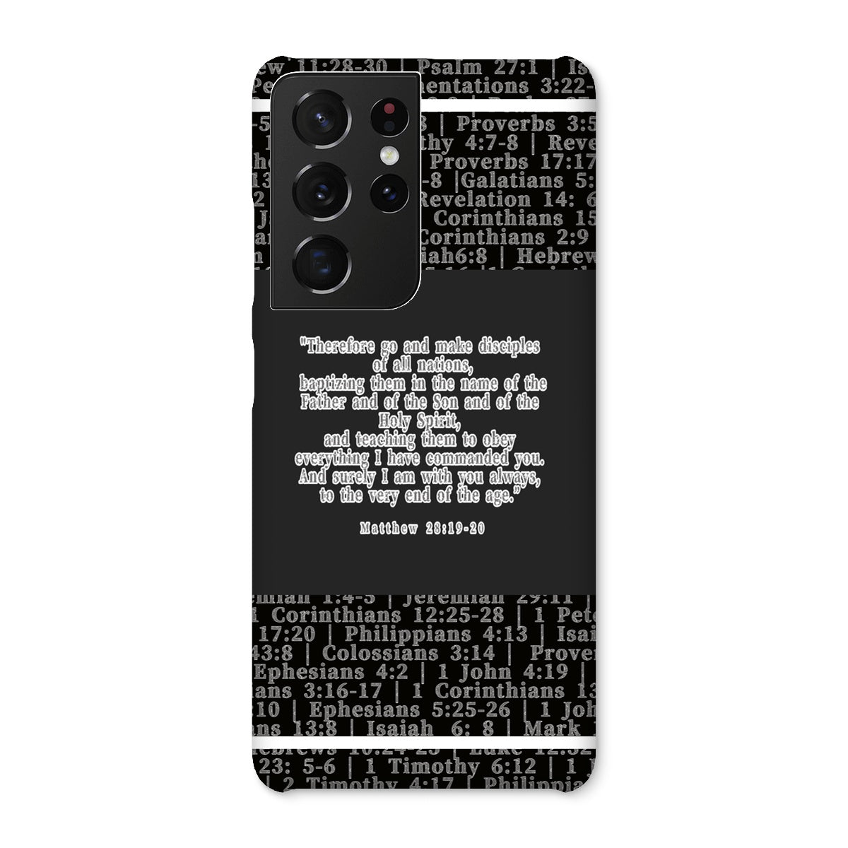 Matthew 28:19-20 Verse Snap Phone Case