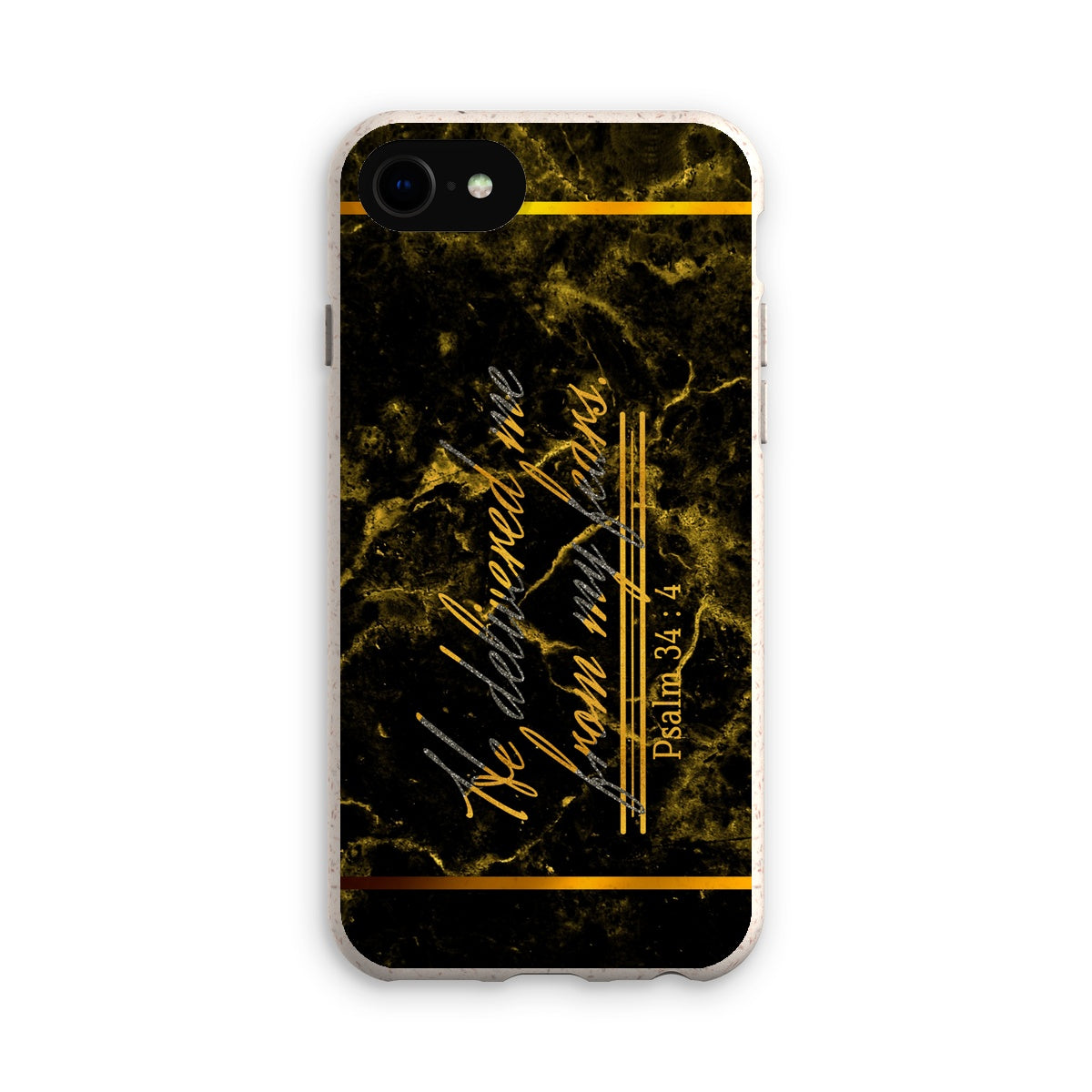 Delivered from My Fears || Psalm 34:4 Eco Phone Case