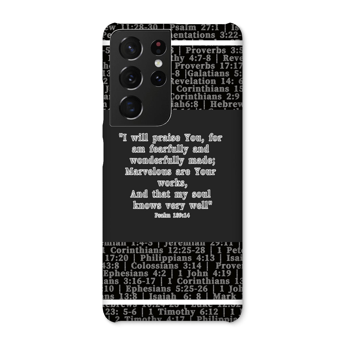 Psalm 139:14 Verse Snap Phone Case