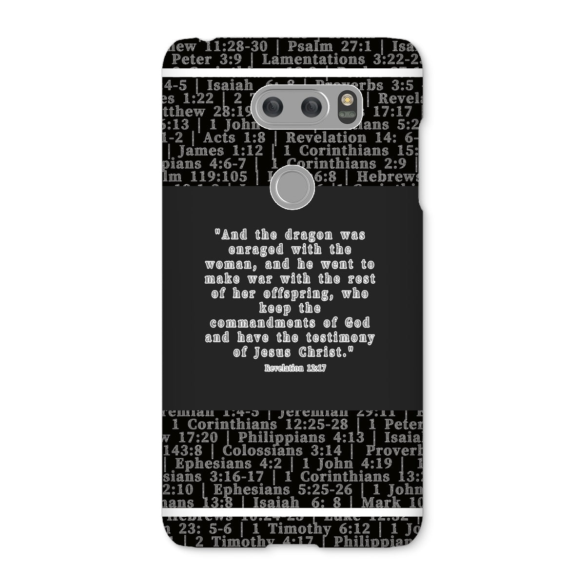 Revelation 12:17 Verse Snap Phone Case