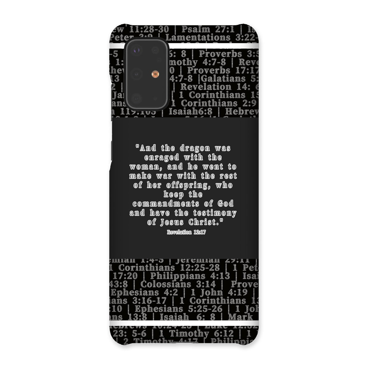 Revelation 12:17 Verse Snap Phone Case