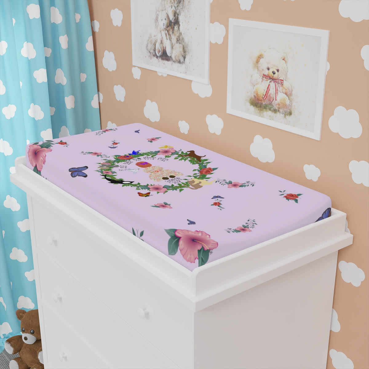 Braille || Born For This Time Baby Girl’s Changing Pad Cover