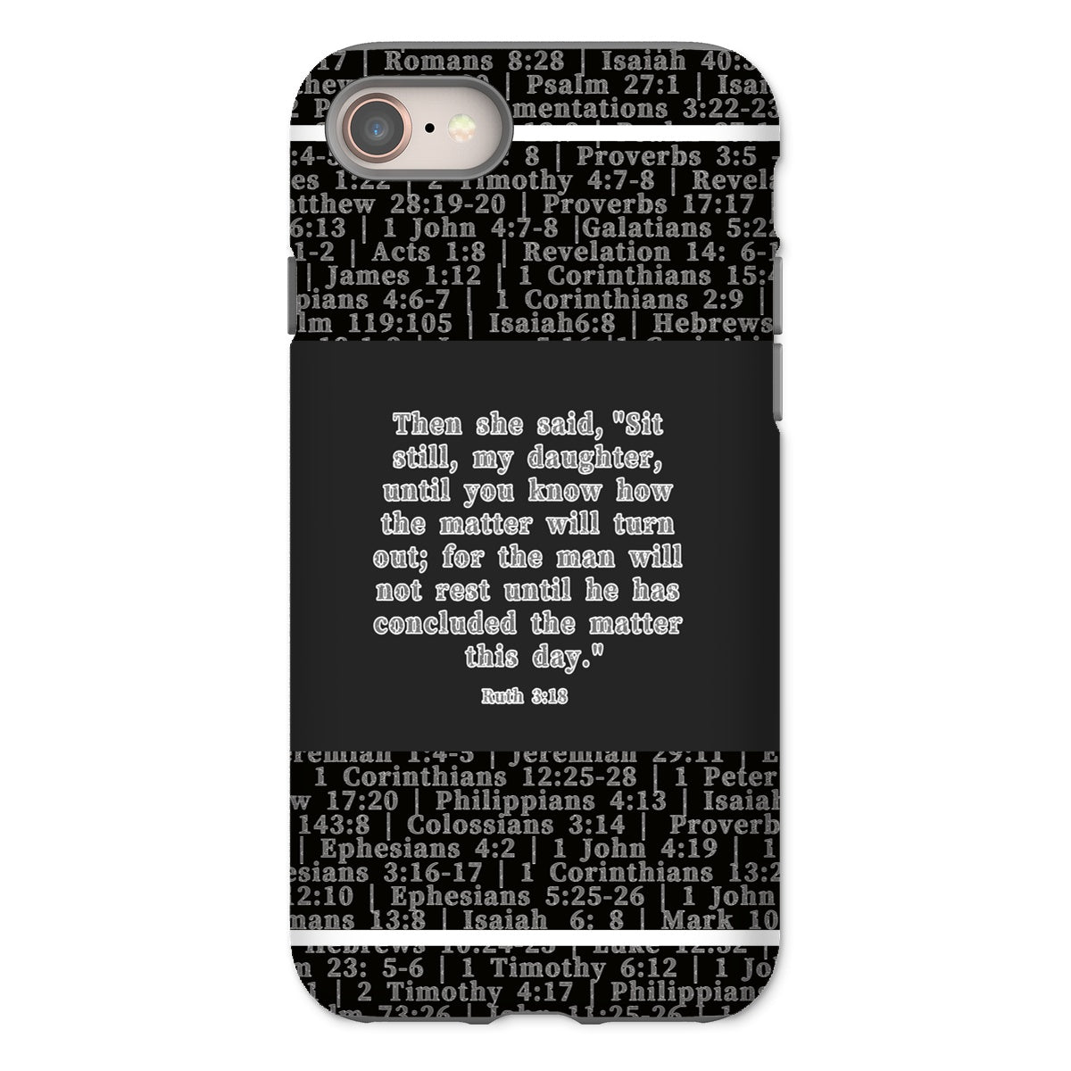 Ruth 3:18 Verse Tough Phone Case
